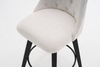 Set of 2 Stain Resistant Swivel Counter Stools 25 Inch Solid Wood view 19