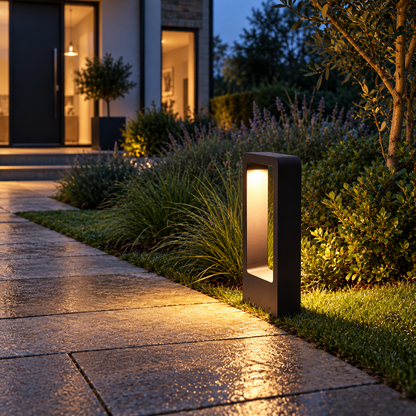LED Garden Path Light in a styled room