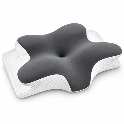Star-Shaped Cervical Pillow – Dual-Height Memory Foam