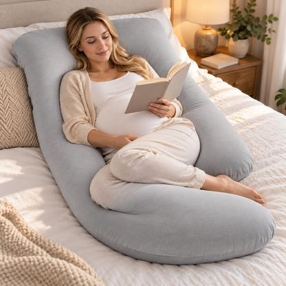 Pregnancy Pillow for Sleeping – G-Shaped Full-Body Support