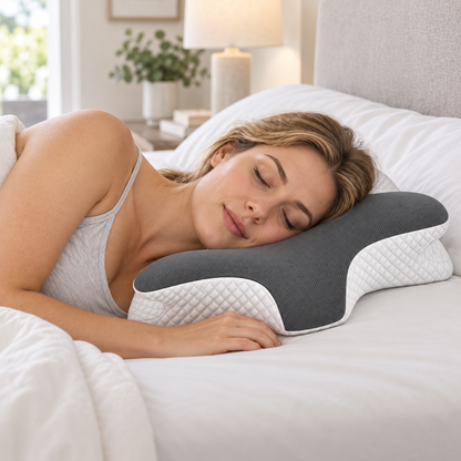 Star-Shaped Cervical Pillow – Dual-Height Memory Foam