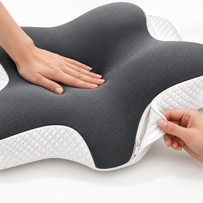 Star-Shaped Cervical Pillow – Dual-Height Memory Foam