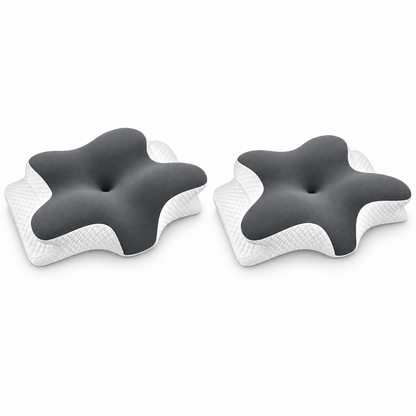 Star-Shaped Cervical Pillow – Dual-Height Memory Foam