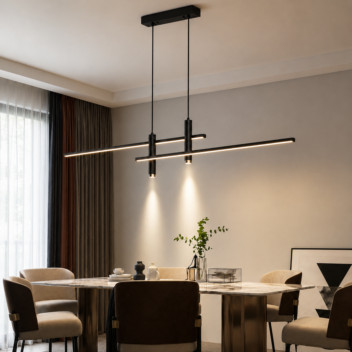 Multi-Bar LED Pendant Light — product view
