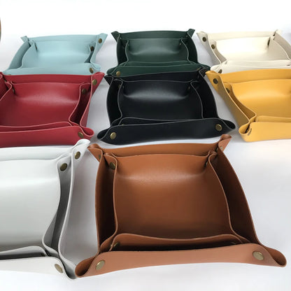 Foldable Bedside Valet Tray — Brown — supplier view 1