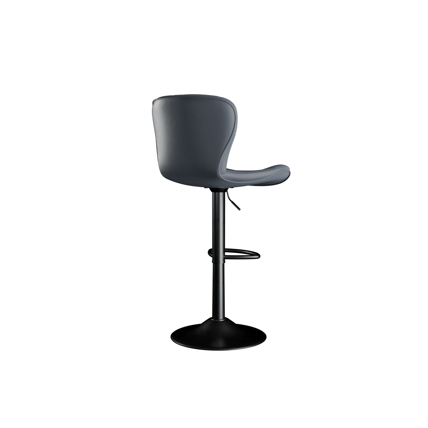 Faux Leather Swivel Bar Stools, Set of 2, Black (view 79)