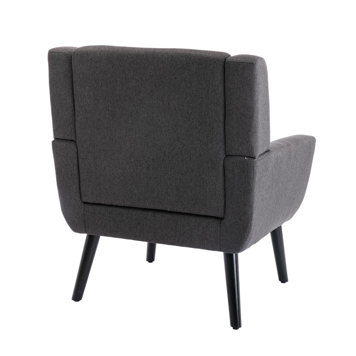 Linen Mid-Century Accent Chair, Light Gray (view 28)