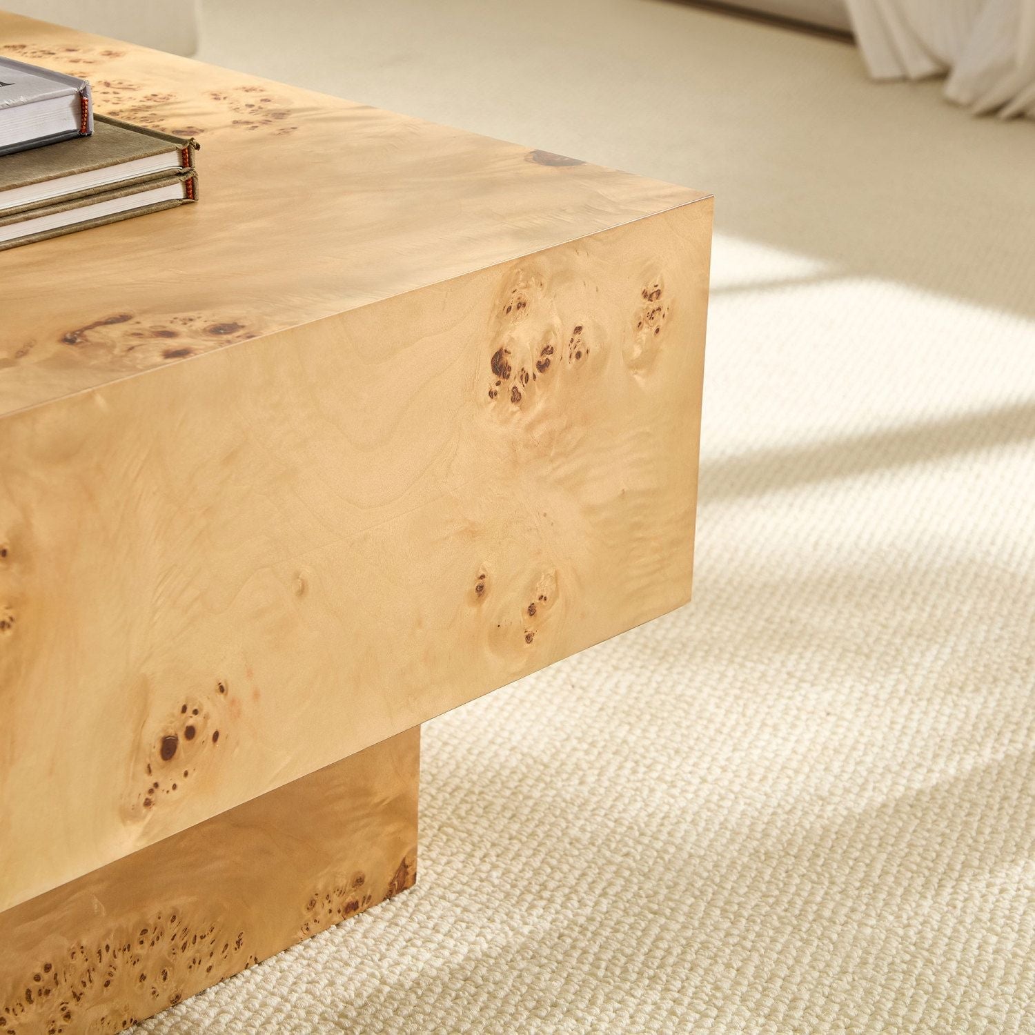 Wood Mid-Century Coffee Table, Natural Wood, 42" Wide (view 6)
