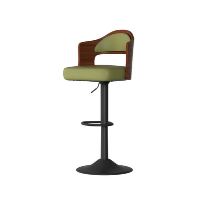 Faux Leather Swivel Bar Stools, Set of 2, PU Leather (view 49)