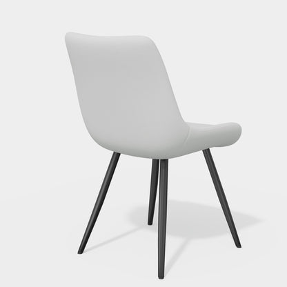 Leather Mid-Century Dining Chairs, Set of 2, 20" Wide (view 47)
