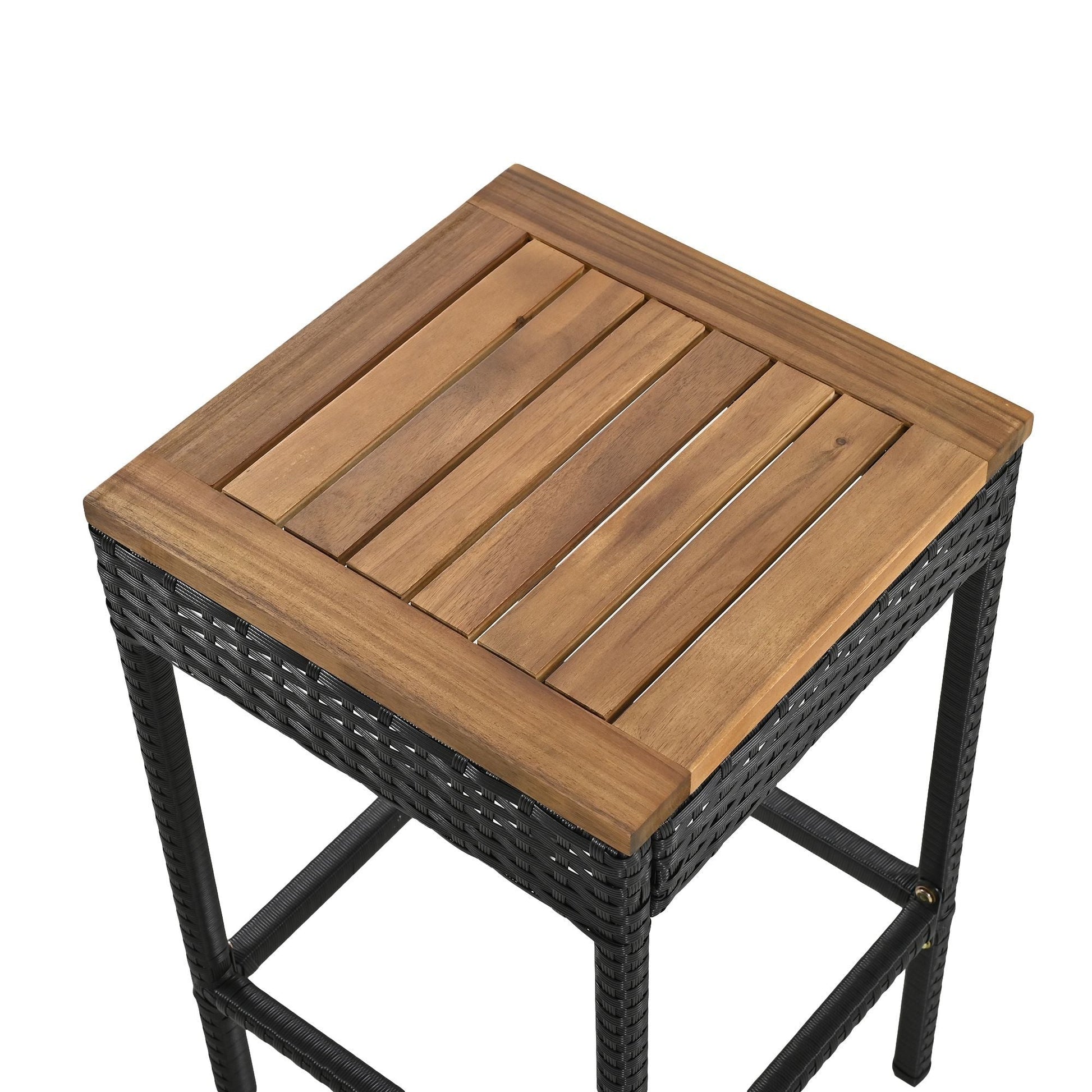 Rattan Mid-Century Dining Set, Brown (Style 3) (view 16)