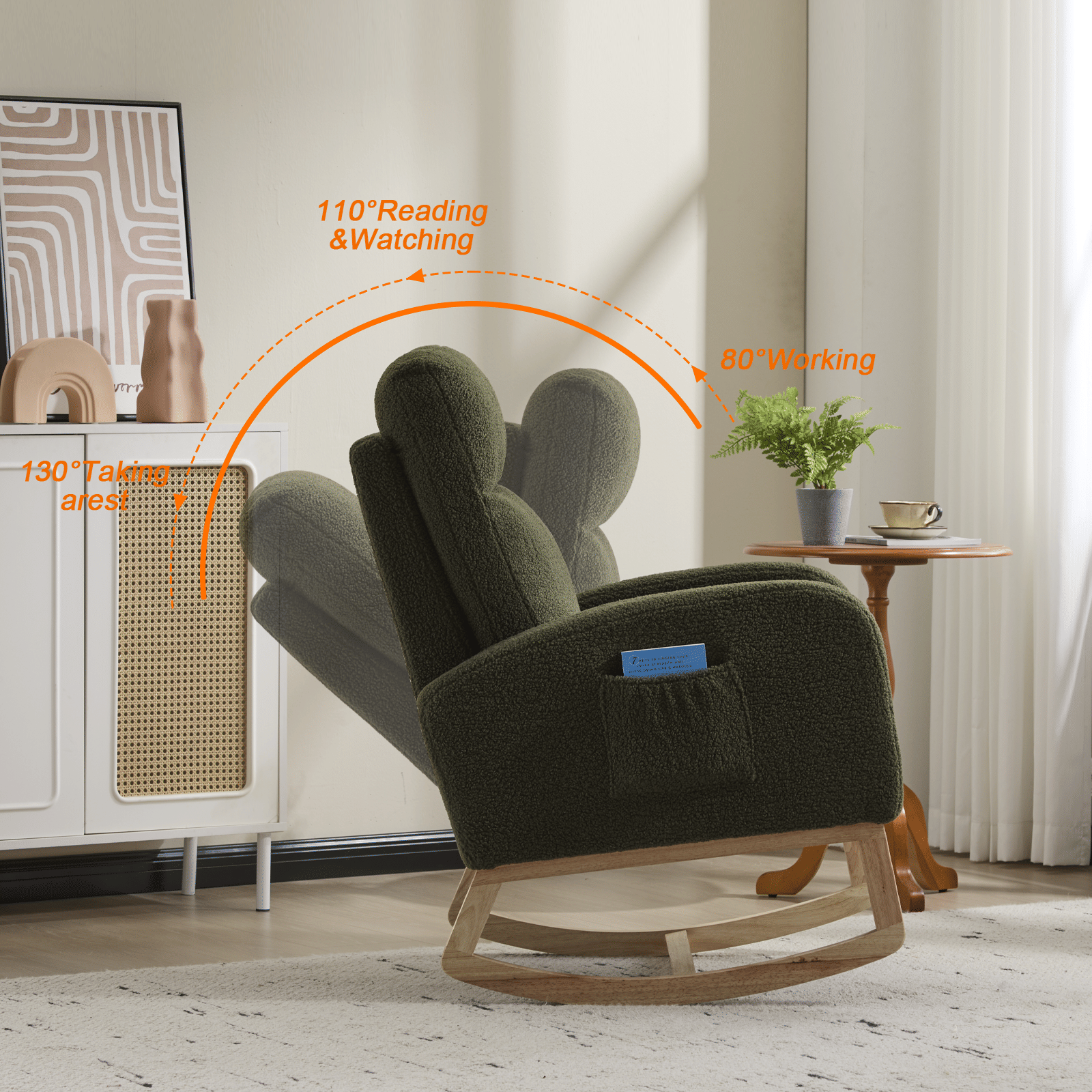 Teddy Mid-Century Rocking Chair (view 23)