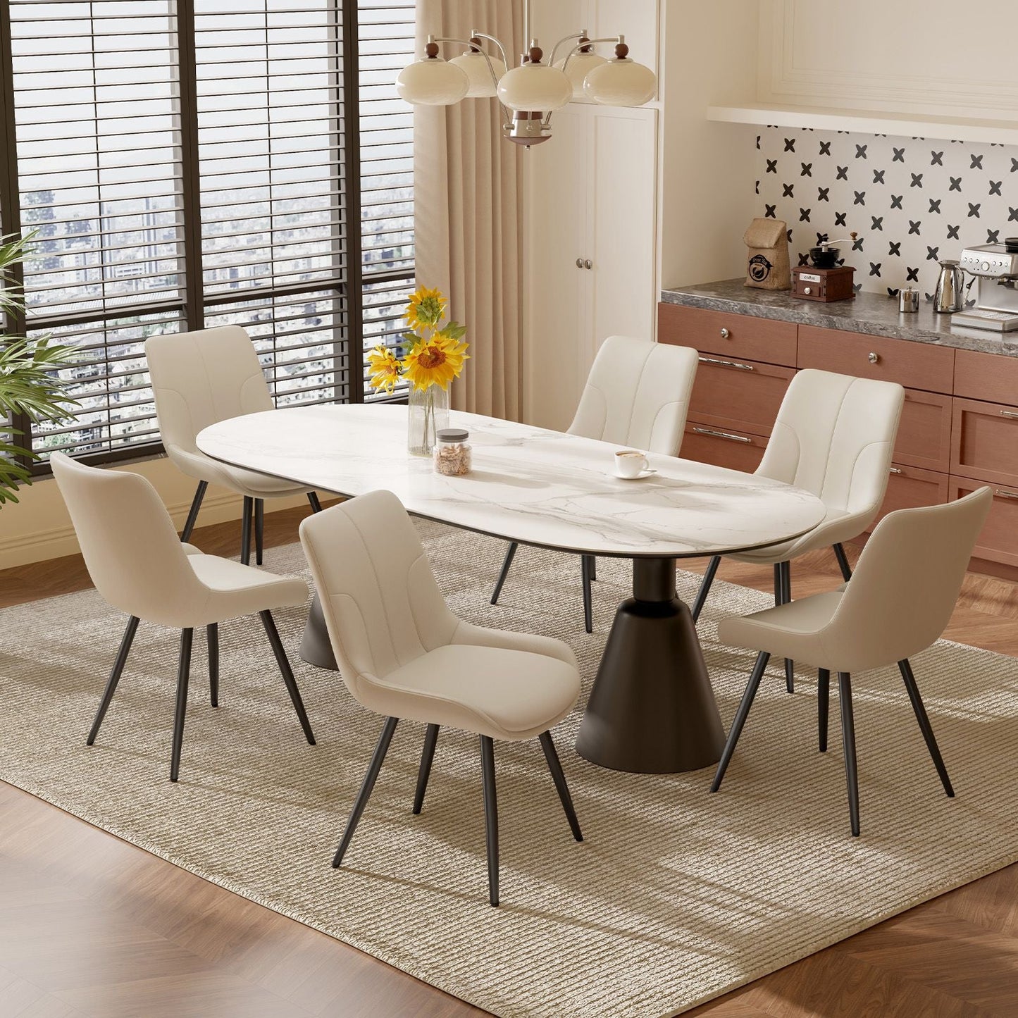 Leather Mid-Century Dining Chairs, Set of 2, 20" Wide (view 39)