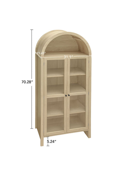 Mid-Century Cabinet, White, Tall (view 4)