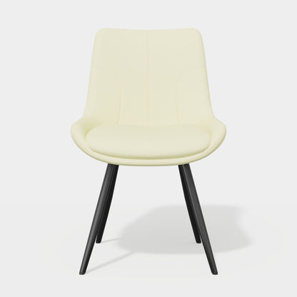 Leather Mid-Century Dining Chairs, Set of 2, 20" Wide (view 19)
