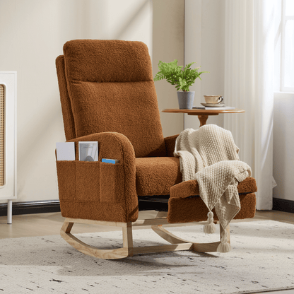 Wood Mid-Century Rocking Chair, WHITE (view 16)