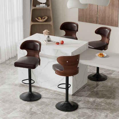 Faux Leather Swivel Bar Stools, Set of 2, 40" Tall (view 29)