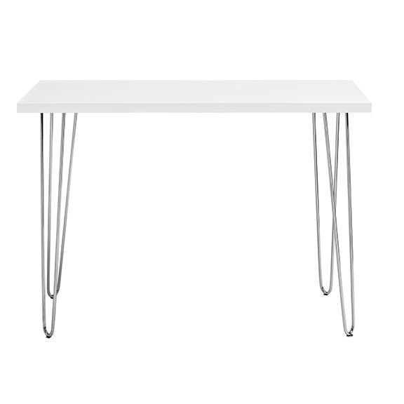 48" Mid-Century Desk, White, 48" Wide (view 2)