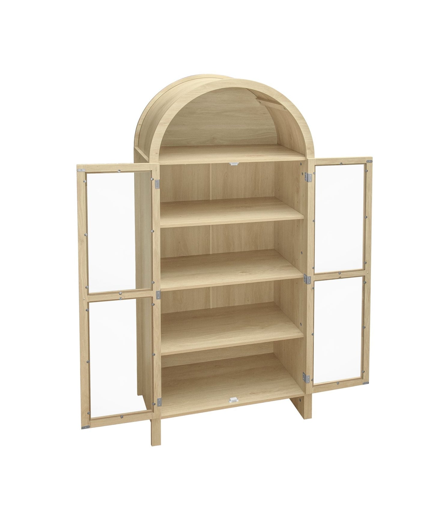 Mid-Century Cabinet, White, with Storage (view 10)