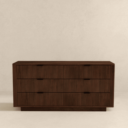Lola Walnut Dresser, 6 Drawers, Mid-Century Look (view 4)