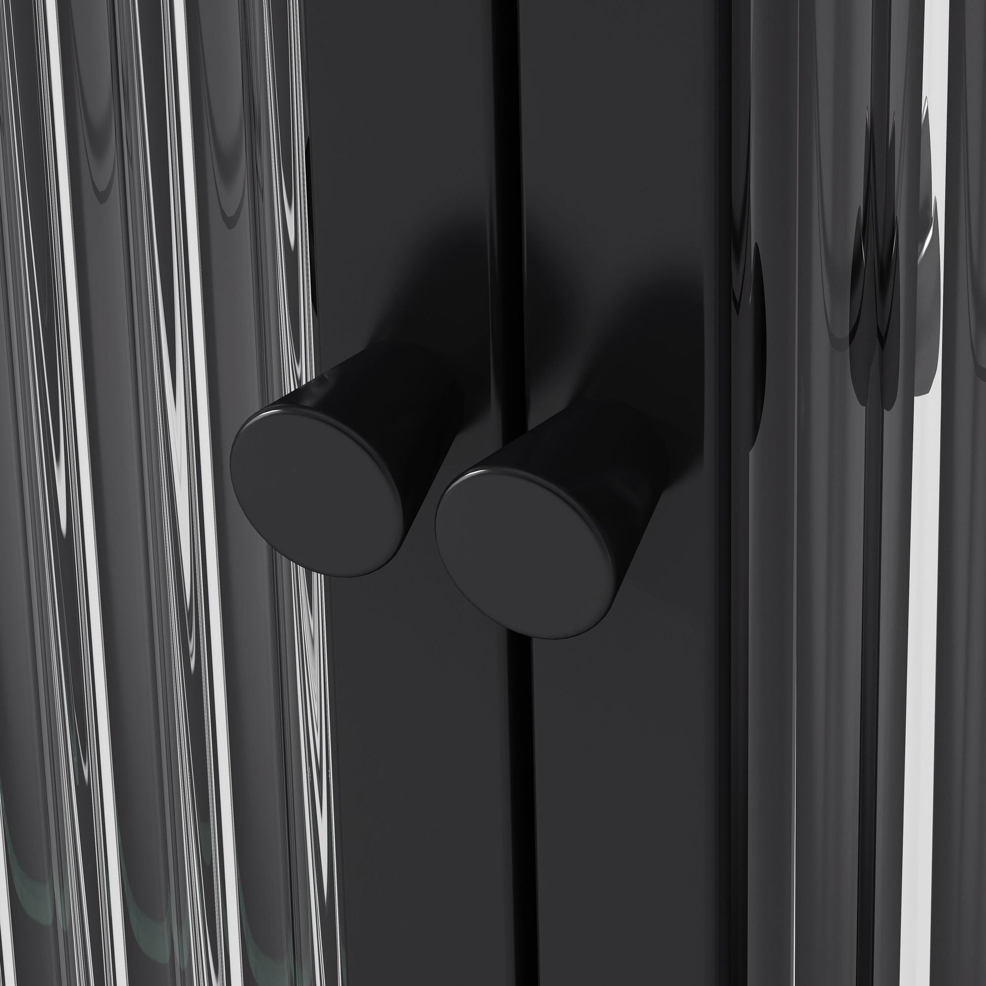 Metal Mid-Century Cabinet, Black, 36" Wide (view 6)
