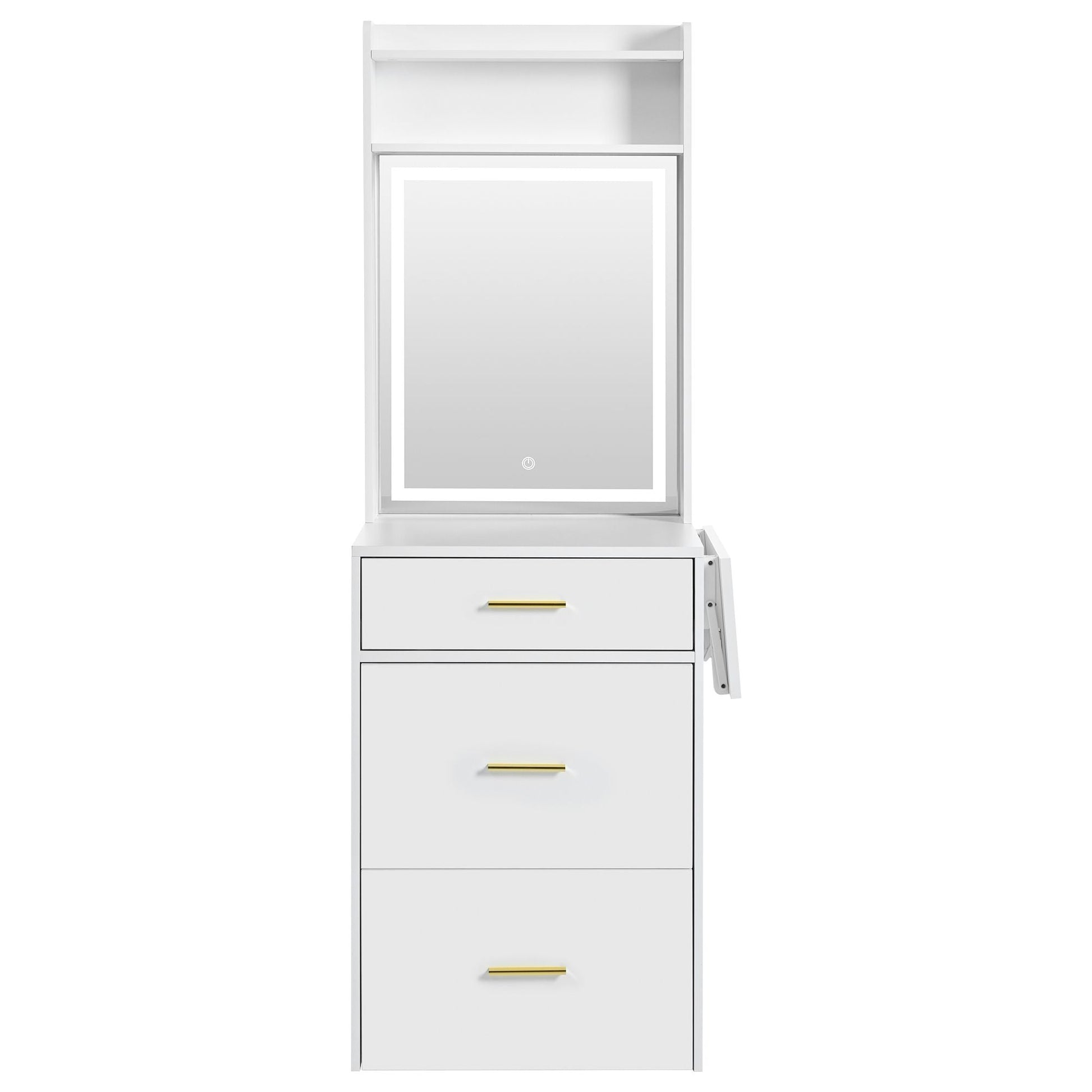 Mid-Century Vanity, White, Compact (view 10)