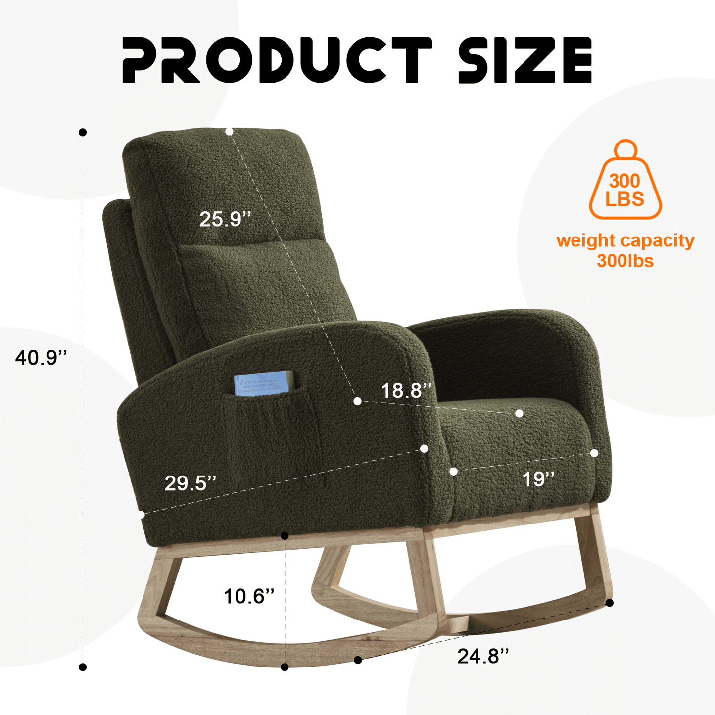 Teddy Mid-Century Rocking Chair (view 19)