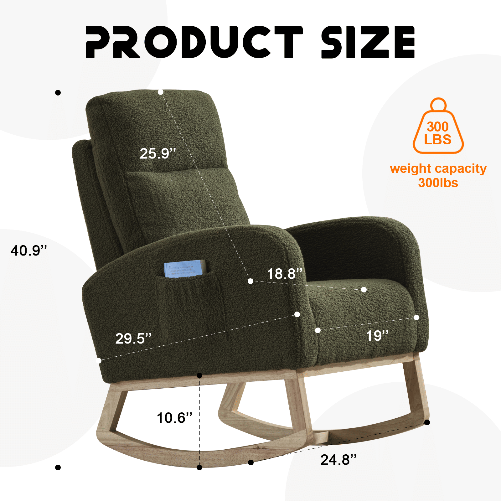 Teddy Mid-Century Rocking Chair (view 19)