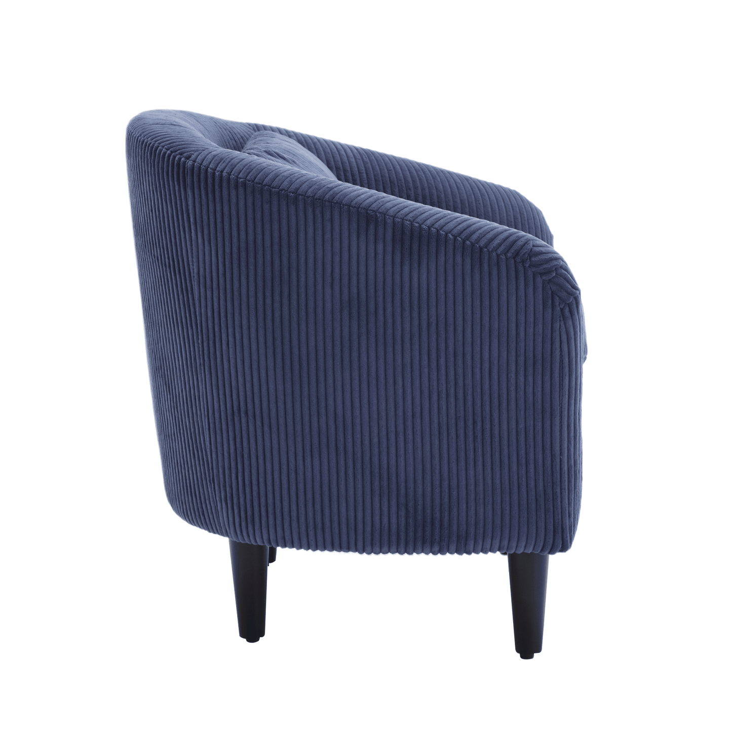 Upholstered 3-Seat Mid-Century Sofa, Black (view 46)