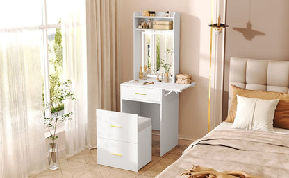 Mid-Century Vanity, White (Style 3) (view 3)