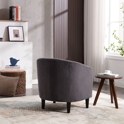 Upholstered 3-Seat Mid-Century Sofa, Black (view 55)