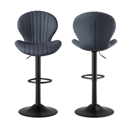 Faux Leather Swivel Bar Stools, Set of 2, High Back (view 103)