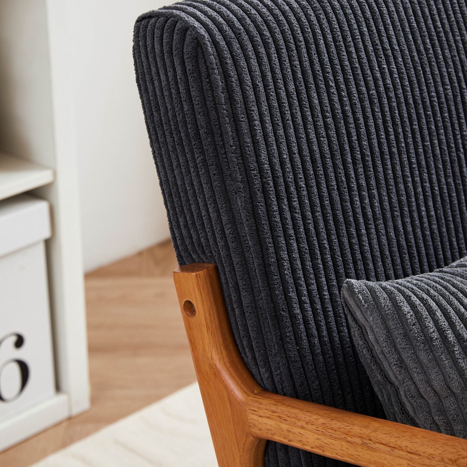 Upholstered Mid-Century Accent Chair, Brown, 30" Wide (view 10)