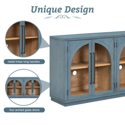 Mid-Century Cabinet, Navy (view 7)