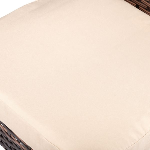 Rattan Swivel Bar Stools, Beige, Set of 2 (view 9)