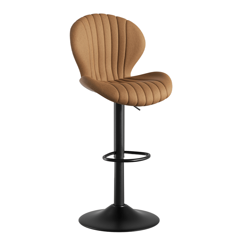 Faux Leather Swivel Bar Stools, Set of 2, Beige (view 24)