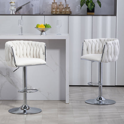 Metal Mid-Century Accent Chair, White (view 10)