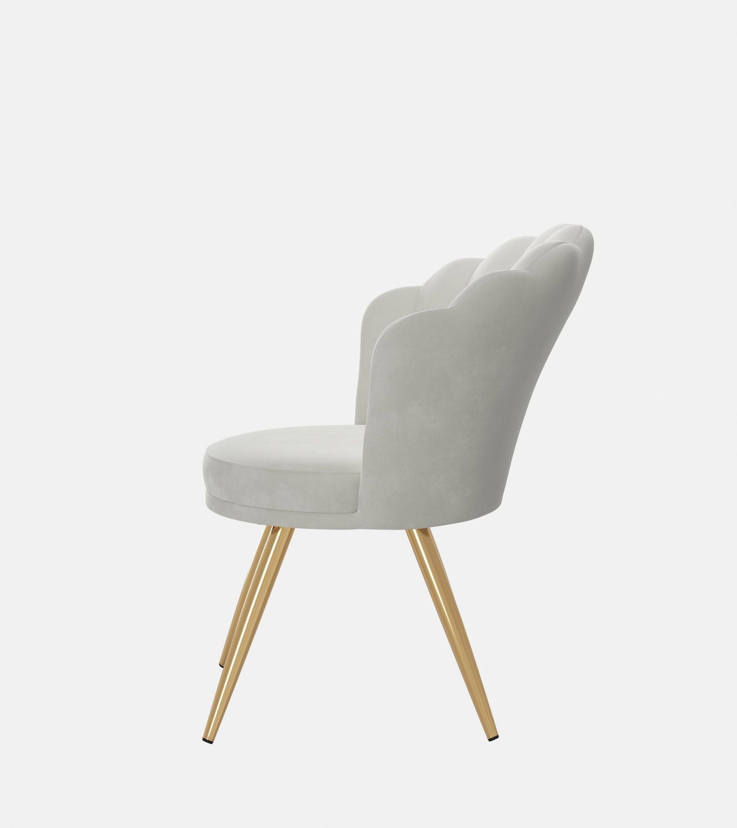 Velvet Mid-Century Accent Chair, Gold (view 50)