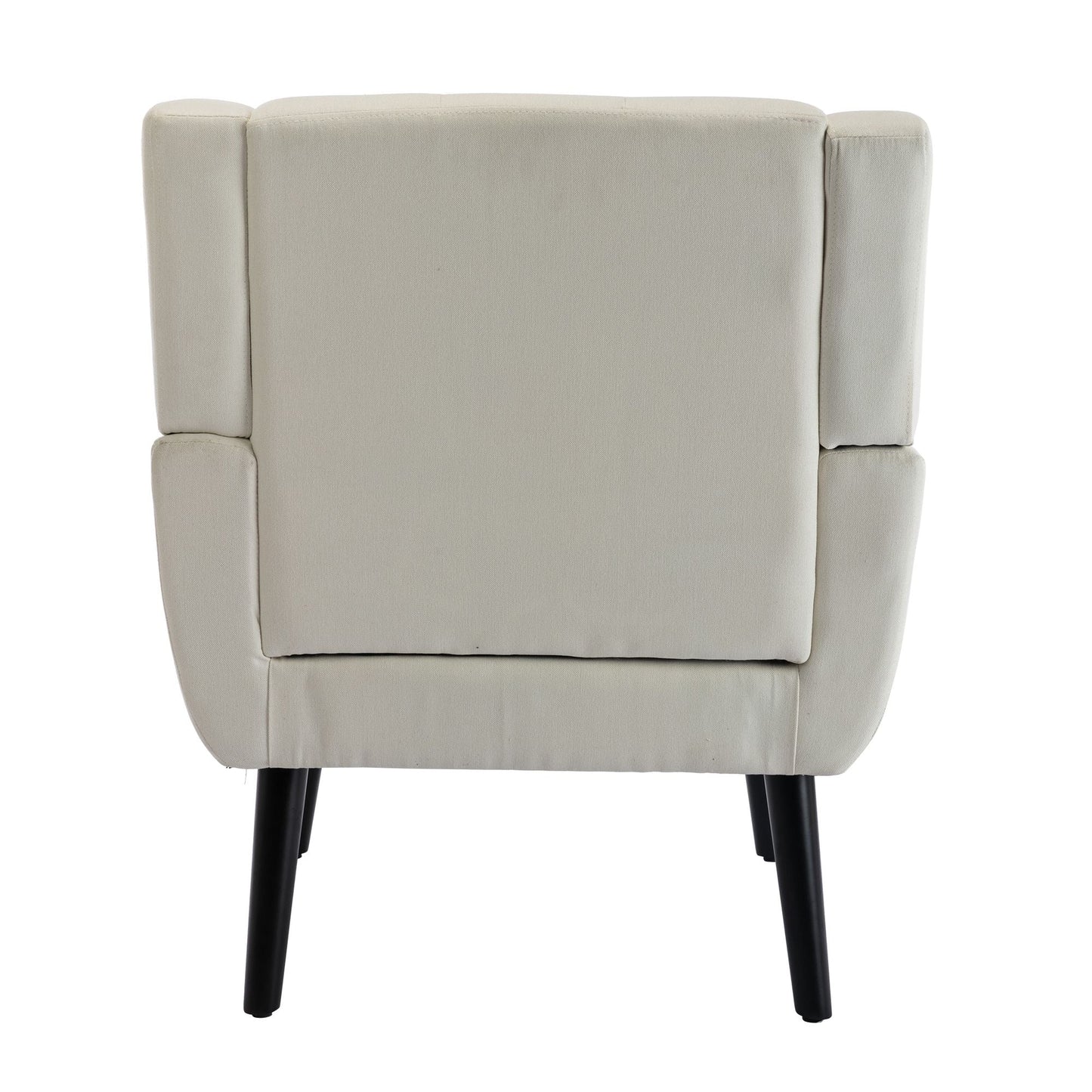 Linen Mid-Century Accent Chair, Light Gray (view 43)