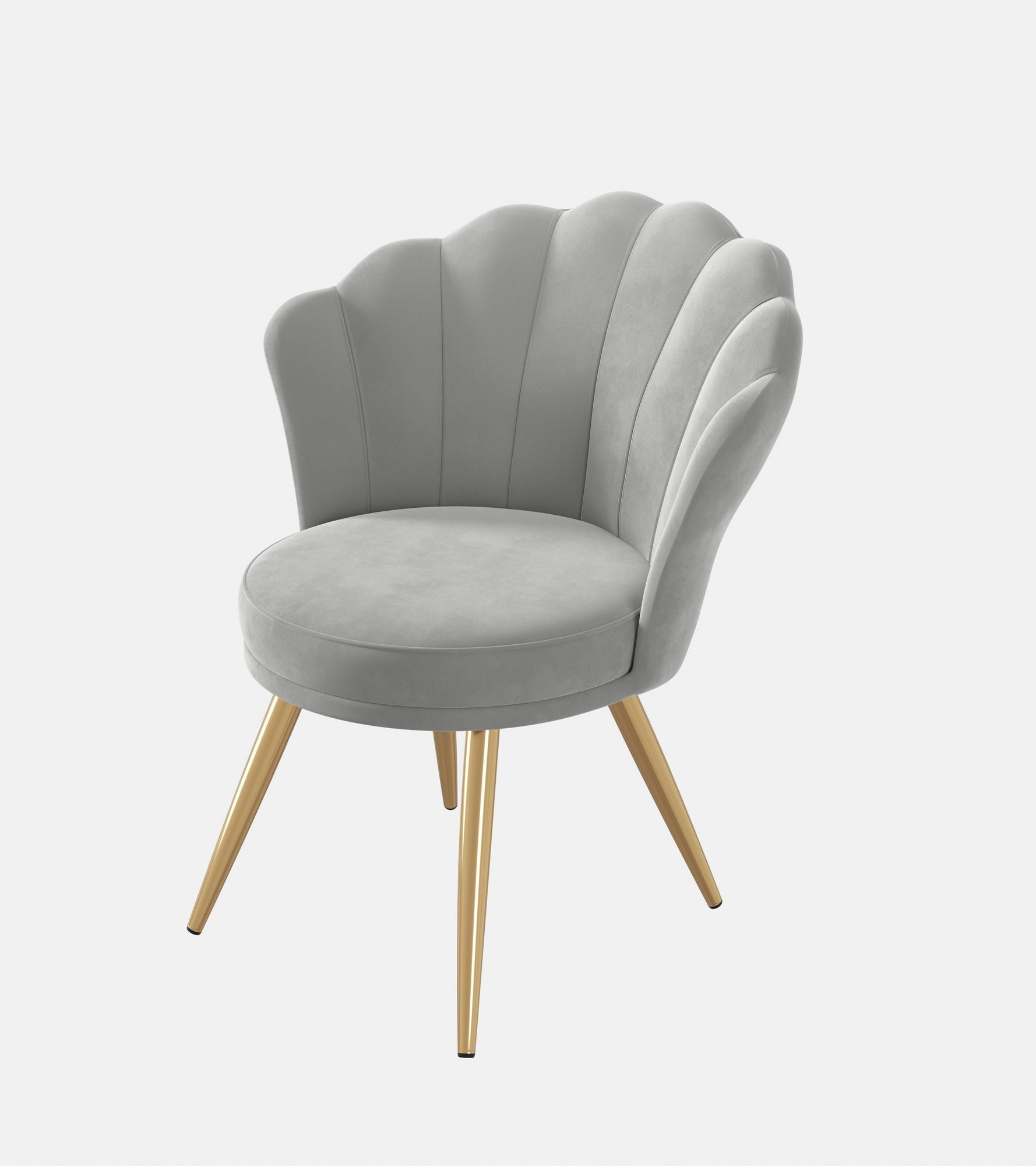 Velvet Mid-Century Accent Chair, Gold (view 39)