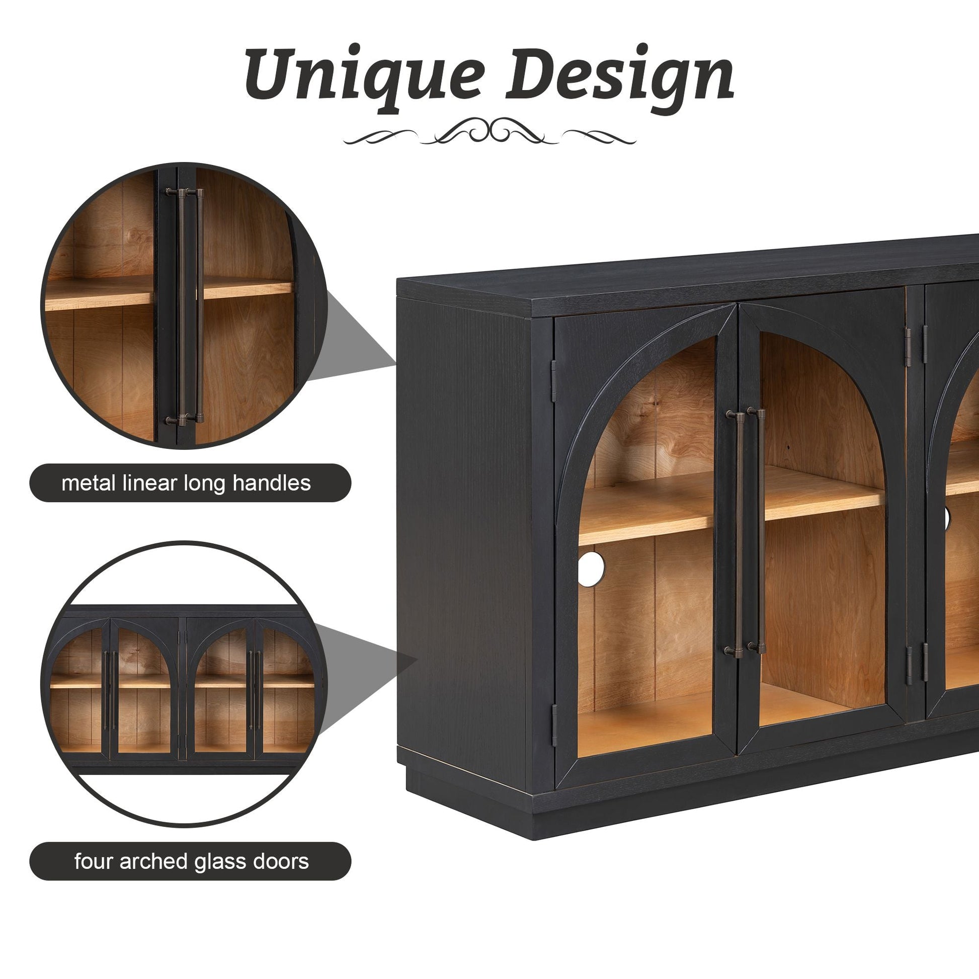 Mid-Century Cabinet, Navy (view 14)