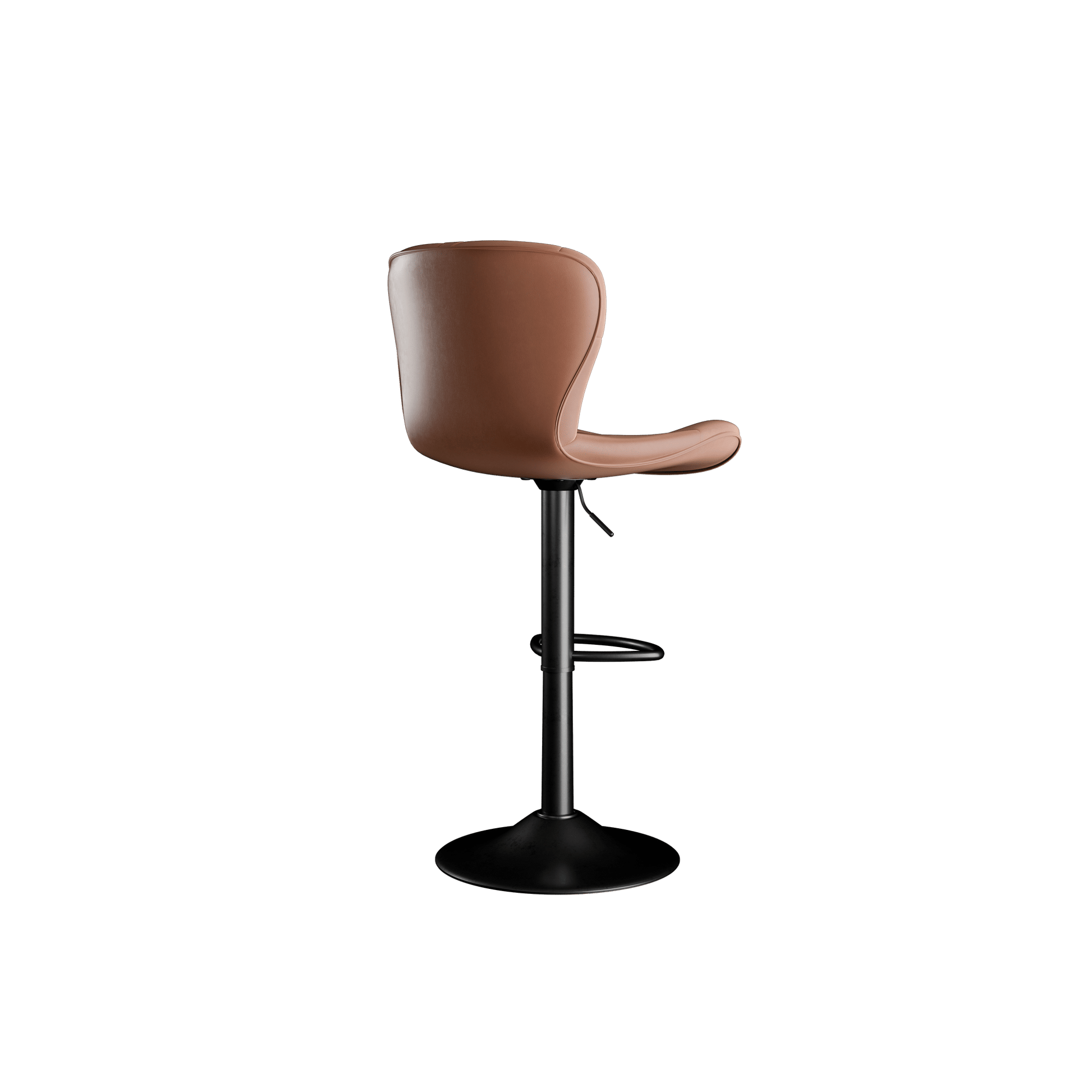 Faux Leather Swivel Bar Stools, Set of 2, Adjustable Height (view 26)