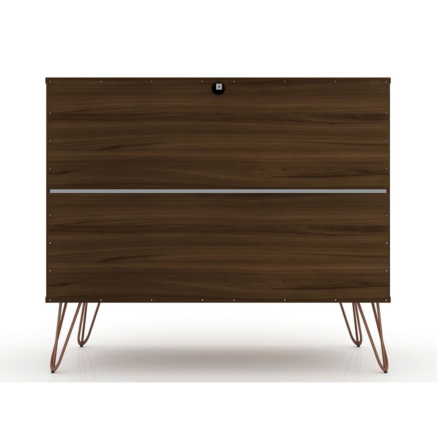 3-Drawer Mid-Century Dresser, Brown, 60" Wide (view 6)