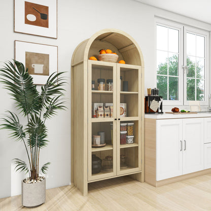 Mid-Century Cabinet, White, Tall (view 2)