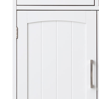 Mid-Century Cabinet, White, Adjustable Height (view 8)