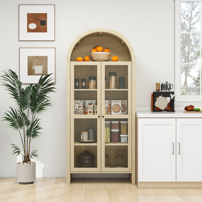 Mid-Century Cabinet, White, Tall