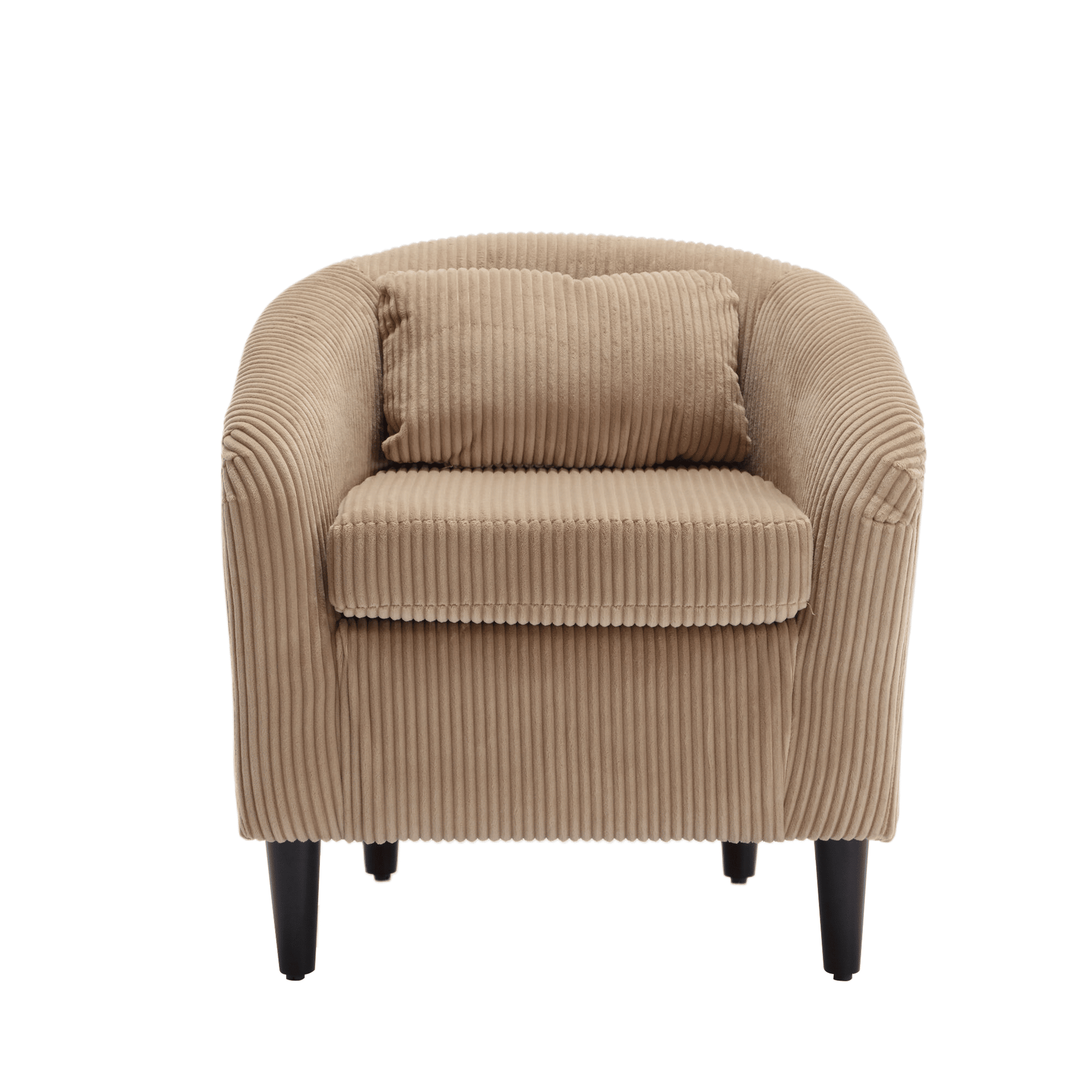 Upholstered 3-Seat Mid-Century Sofa, Beige (view 71)