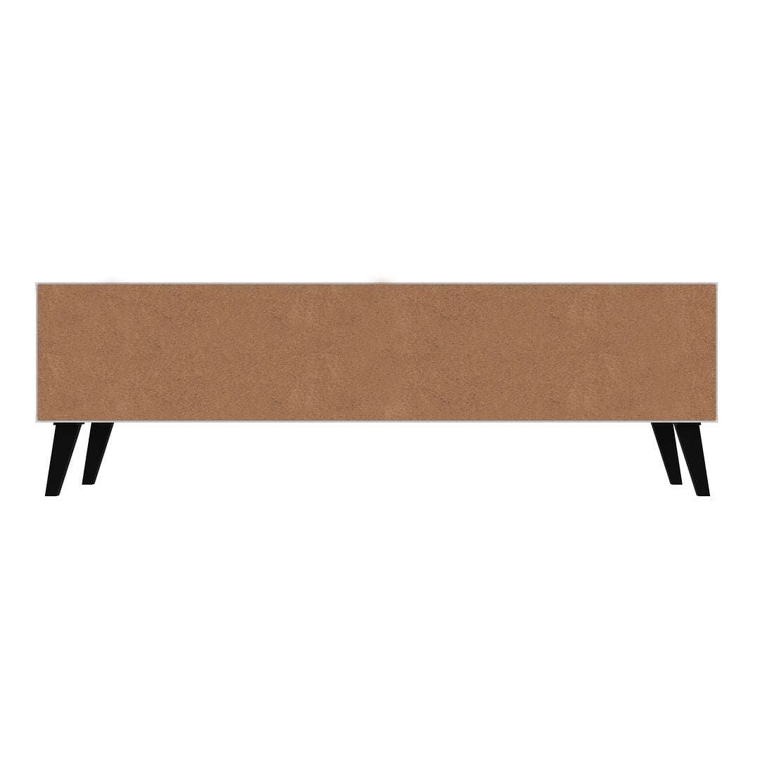 Mid-Century TV Stand, White, Nut Brown (view 6)
