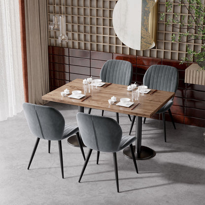 Velvet Mid-Century Dining Chairs, Set of 2, 20" Wide (view 32)