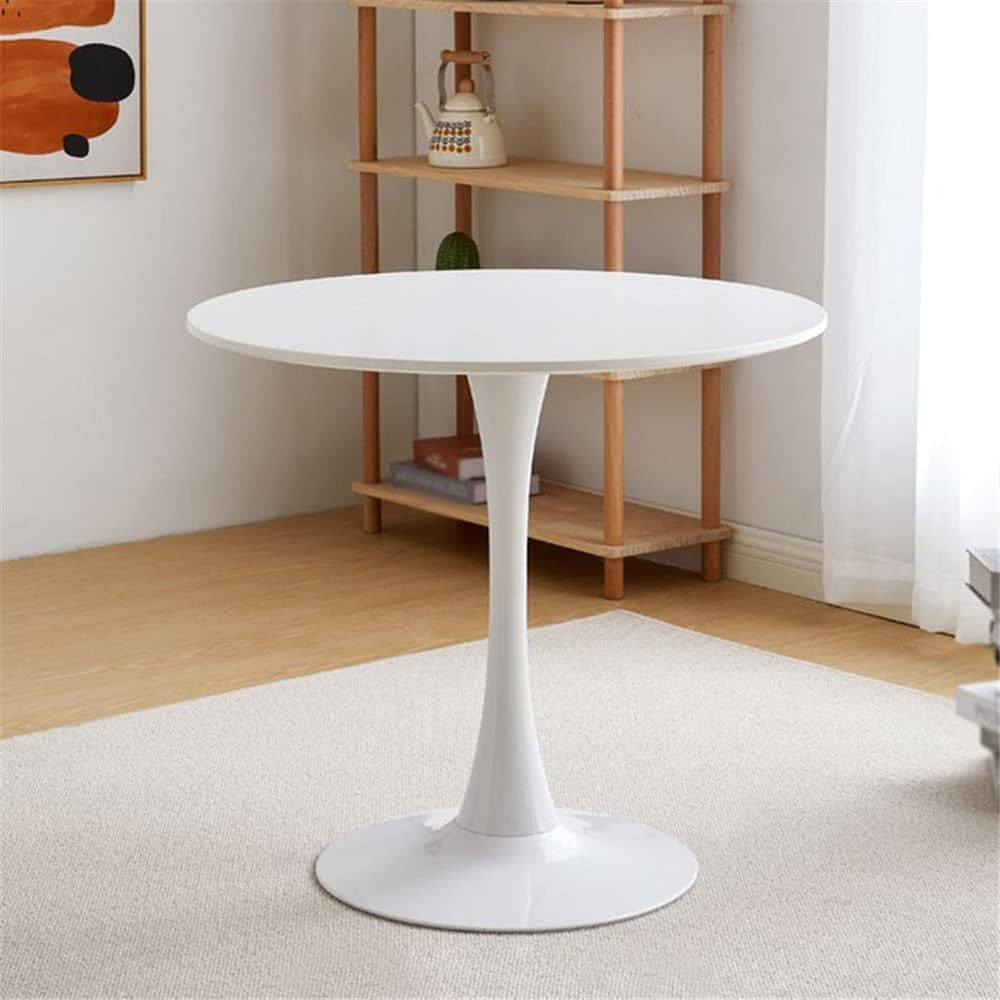 1PC 32 Inch Modern Tulip Round Dining Table with MDF Top